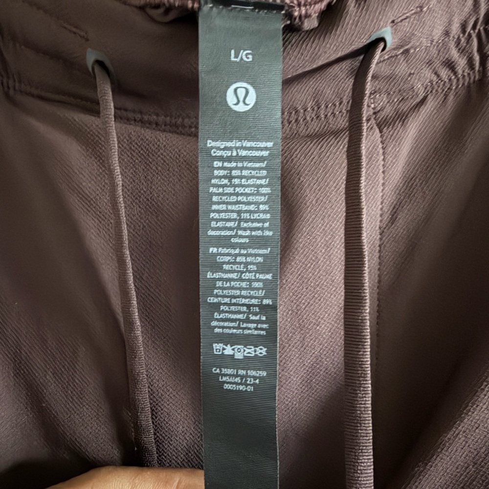 Lululemon License to Train Jogger (Rich Espresso - Men’s Large) - Picture 3 of 4